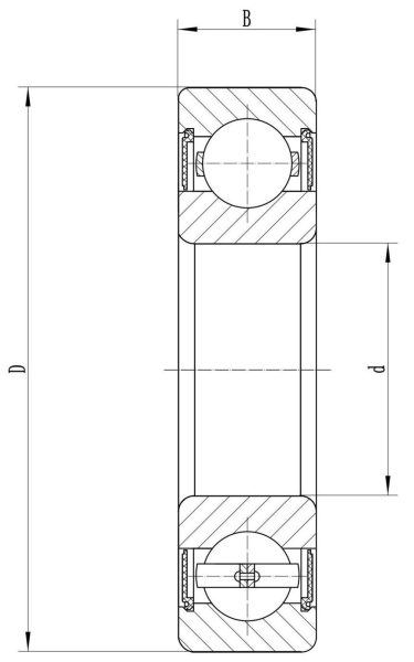 Deep groove ball bearing drawing Deep groove ball bearing drawing