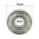 694 ZZ Single Row Radial Ball Bearing