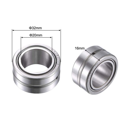 NKI20/16 Needle Non Thrust Roller Bearings
