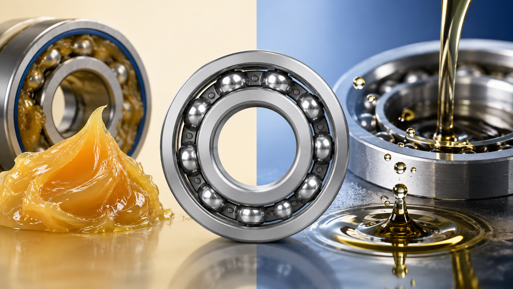 Deep groove bearing grease vs oil lubrication comparison